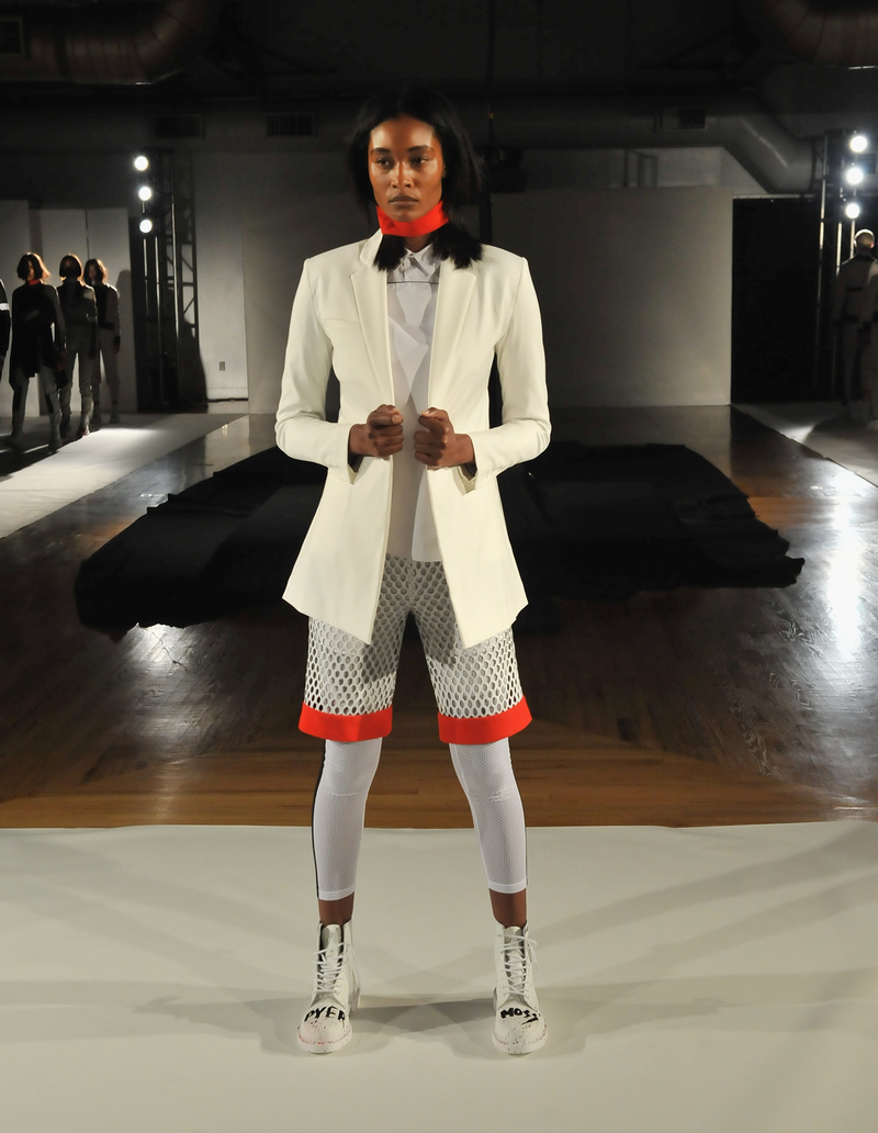 Looking “haute” in Pyer Moss in New York, September 2015 Fernando Leon/Getty Images for Pyer Moss